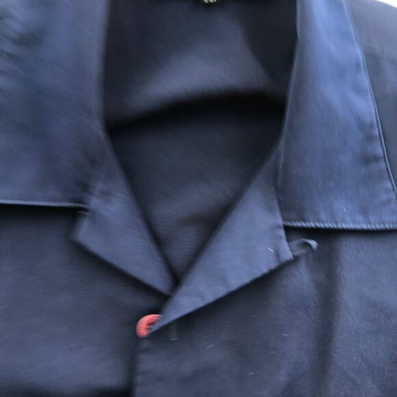 Dragonfly Mens Shirt Size XXL Short Sleeve Navy Blue Dragon Embroidered Classic - Picture 10 of 13